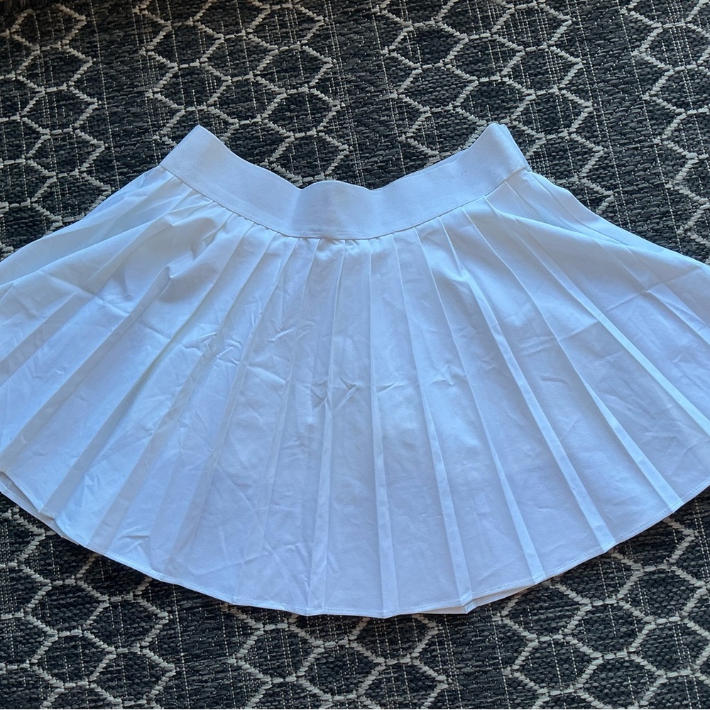 Garage White and Teal Mini Skirts